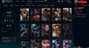 Acc Lol Todos Os Campeoes Lvl136 104 Skins