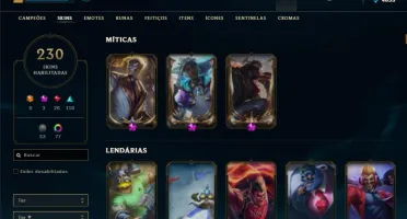 conta league of legends