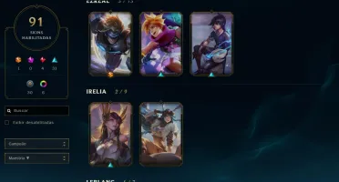 Conta League of Legends Platina 3 + 91 Skins + 100 Campeões