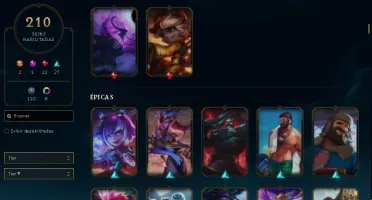 conta lol s1 210 skins ouro4 pós md10 R$600 (negociavel)