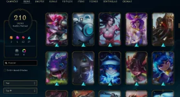 conta lol s1 210 skins ouro4 pós md10 R$600 (negociavel)