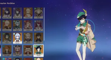 Conta com Venti C2, Ganyu, Mona e Jean e outros 4* AR41.