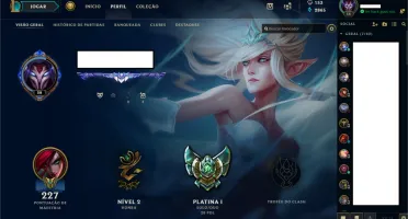 Conta platina com borda de diamante