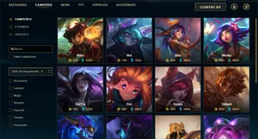 Conta prata 2 com 145 Champs e 192 Skins + 3 Ultimates