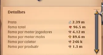 Conta albion online 95M de FAMA