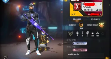 Conta Free Fire Gemada Calça Angelical, Skin Atributada e +