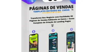 60 Páginas De Vendas - Templates Canva + Wordpress Elementor