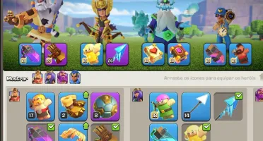 Clash of clans CV16 Full 22K de Gemas equipamentos full