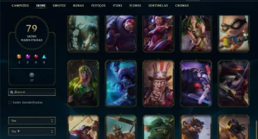 Unranked ( Ex Ferro ) com 140 Champs e 79 Skins