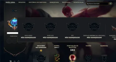 Unranked ( Ex Ferro ) com 140 Champs e 79 Skins