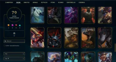 Unranked ( Ex Ferro ) com 140 Champs e 79 Skins