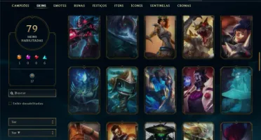 Unranked ( Ex Ferro ) com 140 Champs e 79 Skins