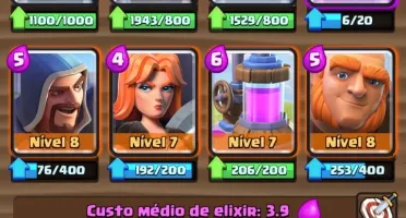 Conta clash royale xp10 bem upada e barata