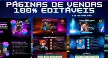Paginas De Vendas Prontas E Editáveis + Elementor Pro