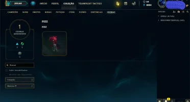 Ouro com vários champs e skins
