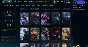 Ouro com vários champs e skins