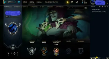 Ouro com vários champs e skins