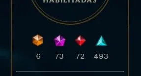 CONTA LOL MUITA SKIN