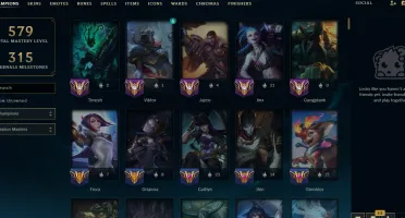 Conta LoL All Champs +320 skins
