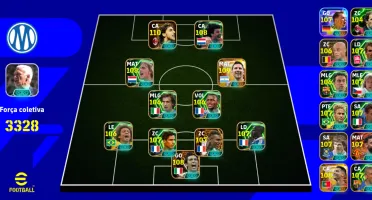 Conta Efootball Mobile 3328 De Força - Cartas Big Time, Epic