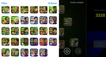 Conta Efootball Mobile 3328 De Força - Cartas Big Time, Epic