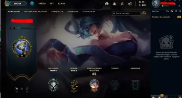 CONTA  S1 LOL SKINS RARA