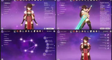Conta Genshin AR.47 | Diluc+Túmulo/Venti/Jean/Klee e mais...