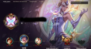 Conta LoL gold 2 , 124 skins épicas, 6 pag de runa completas