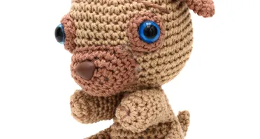 Cachorro Pug em Amigurumi