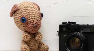 Cachorro Pug em Amigurumi