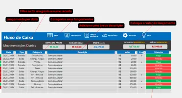 Planilha financeira pessoal completa