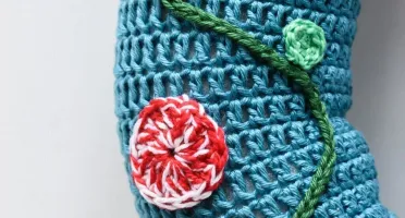 Guirlanda Boneco de Neve em amigurumi