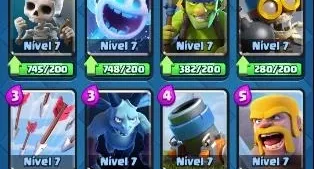 Conta clash royal arena 11 quase todas as cartas