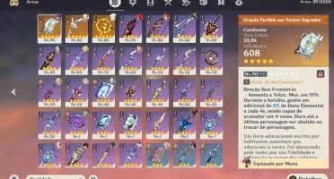 Genshin Impact Conta Ar53 Diluc E Varios Outros 5*