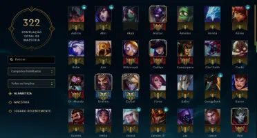 CONTA LOL 94 CAMPEÕES, 34 SKINS, DIAMANTE 3 E LEVEL 188