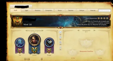 PROMOÇÃO!! CONTA BORDA OURO, UNRANKED NA SEASON 7 - MMR ALTO