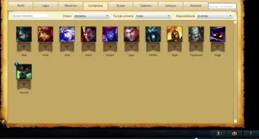 CONTA LOW LEVEL COM SKIN ULTRA RARA