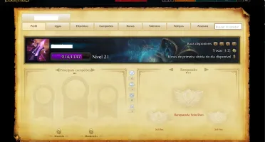 CONTA LOW LEVEL COM SKIN ULTRA RARA