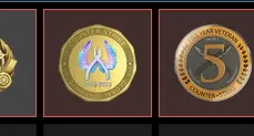 Conta CS2 com 3 medalhas