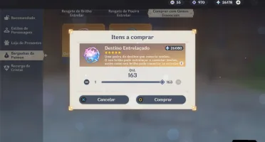 CONTA GENSHIM IMPACT AR 57 TOP +177 DESEJOS