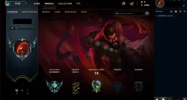 ( CONTA ) PLATINA IV SMURF WINRATE 62% +EMAIL+UDYR GUARDIÃO