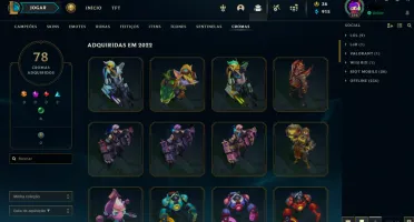 Conta LoL com muitas skins
