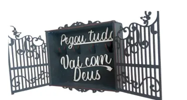 Porta chaves 3D MDF Portão do céu, exclusivo, suporte,...