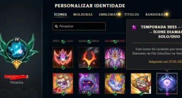 Conta LOL Esmeralda 4 mmr diamante