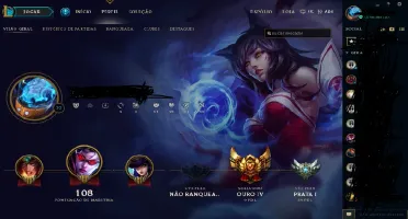 Conta League Of Legends, Ouro 4, 26 Campeoes, Por 118 Reais