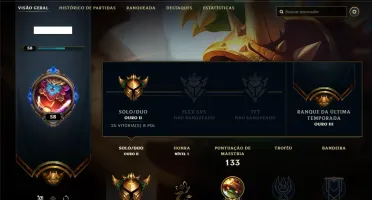 Conta ouro 2 com 21 skins e 34 champs
