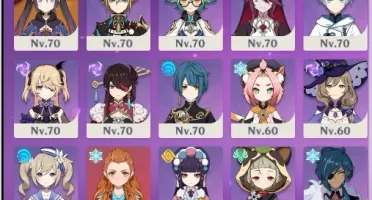 Ganyu, Zhongli, Tartaglia, Yae Miko ++ AR 57