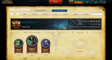 CONTA LV 30 UNRANKED / 43 CHAMPS / 5 SKINS / 3 PAG DE RUNAS