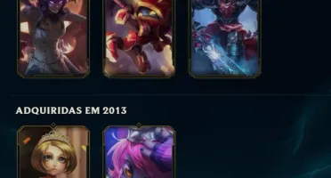 CONTA LEAGUE OF LEGENDS BASICA 49 SKINS