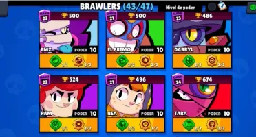 conta brawl star vom 43 brawlers
